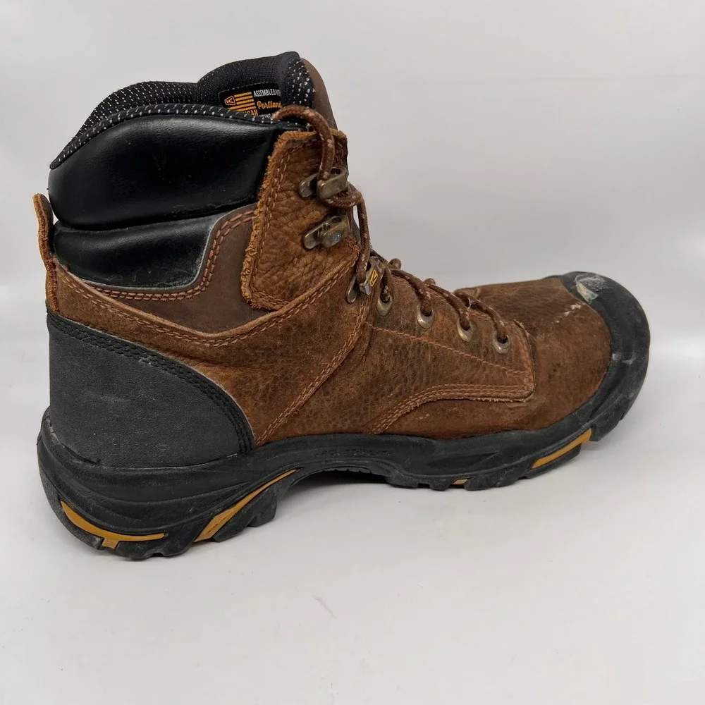 KEEN Utility Mt Vernon Waterproof Dry Work Boots Mens 10 Brown Leather 1014600